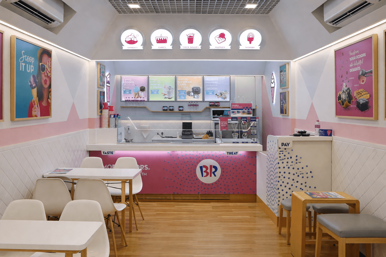 Baskin Robbins — interior