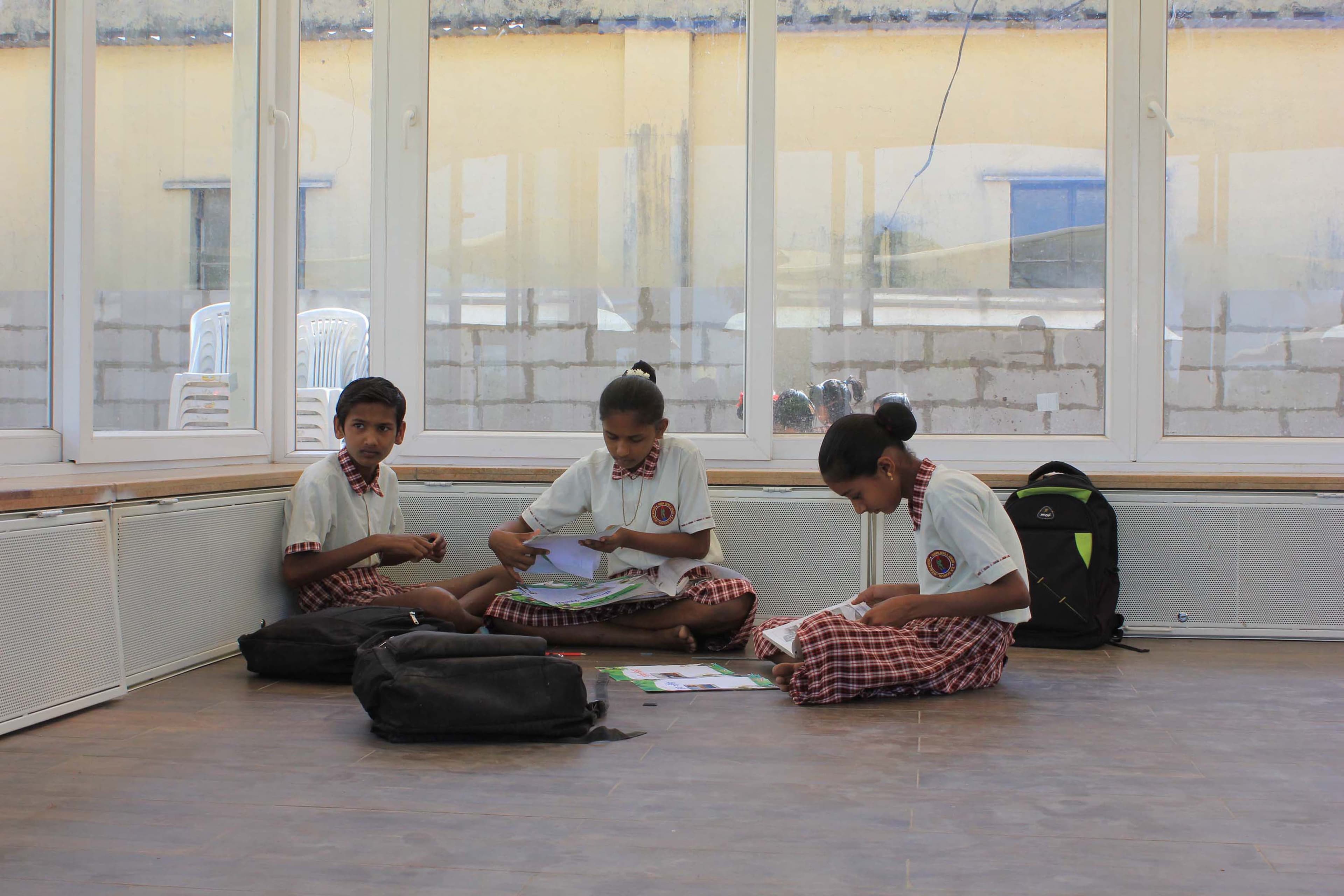 School in a Village — detail