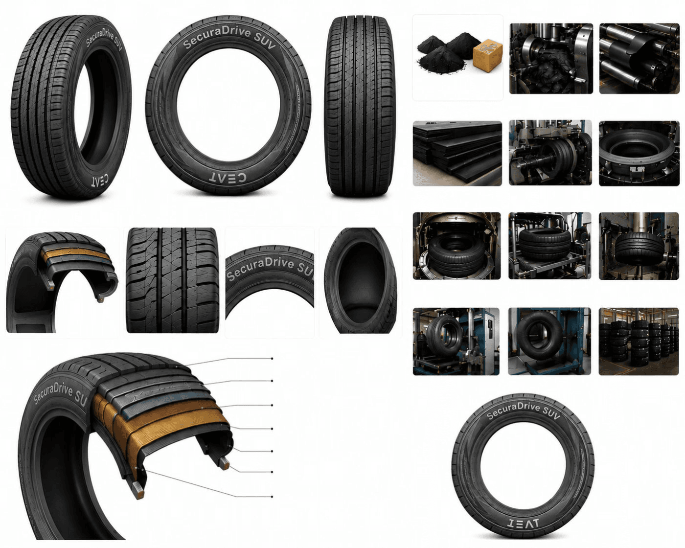 CEAT tyre renders, final outcome